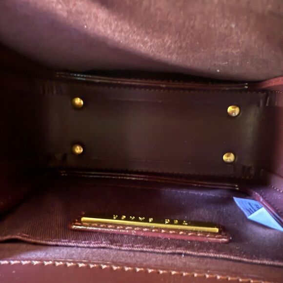 Ted Baker Isa Leather Satchel Crossbody Burgundy Bag - Picture 8 of 13